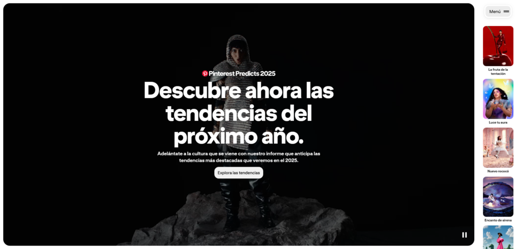 Pinterest 2025 Predictions ad campaign made possible by Vujo and his High-impact set design.